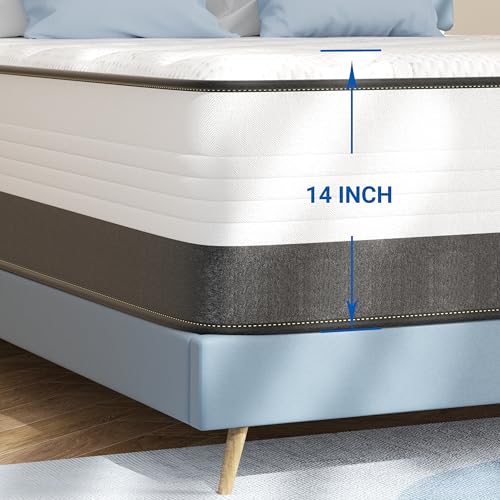 10 Inch Full Mattress Hybrid with Memory Foam and Pocketed Coils B800