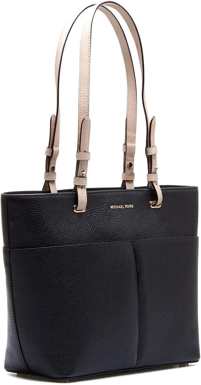 Black Top Zip Pocket Tote E2867