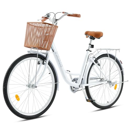 24 26 inch 1 Speed Step Through Cruiser Bike with Basket K8367