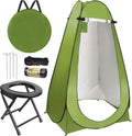 Portable Camping Toilet with Pop up Privacy Tent W869