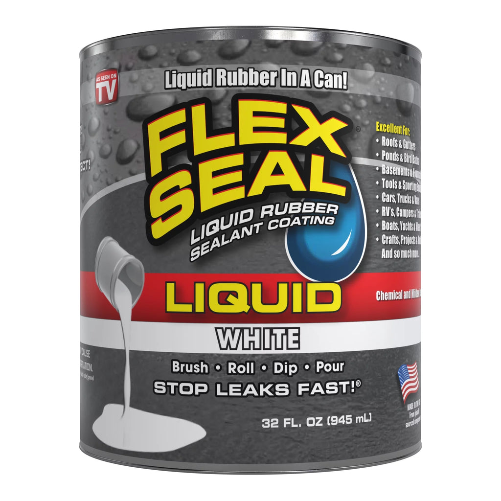 White 32 oz Liquid Rubber Sealant Coating U404