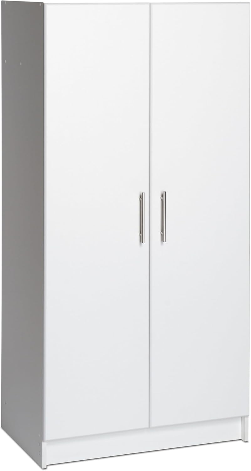 White Armoire Wardrobe with Hanging Rail M582