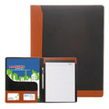 Black & Brown Two-Tone PU Leather Portfolio Z972183