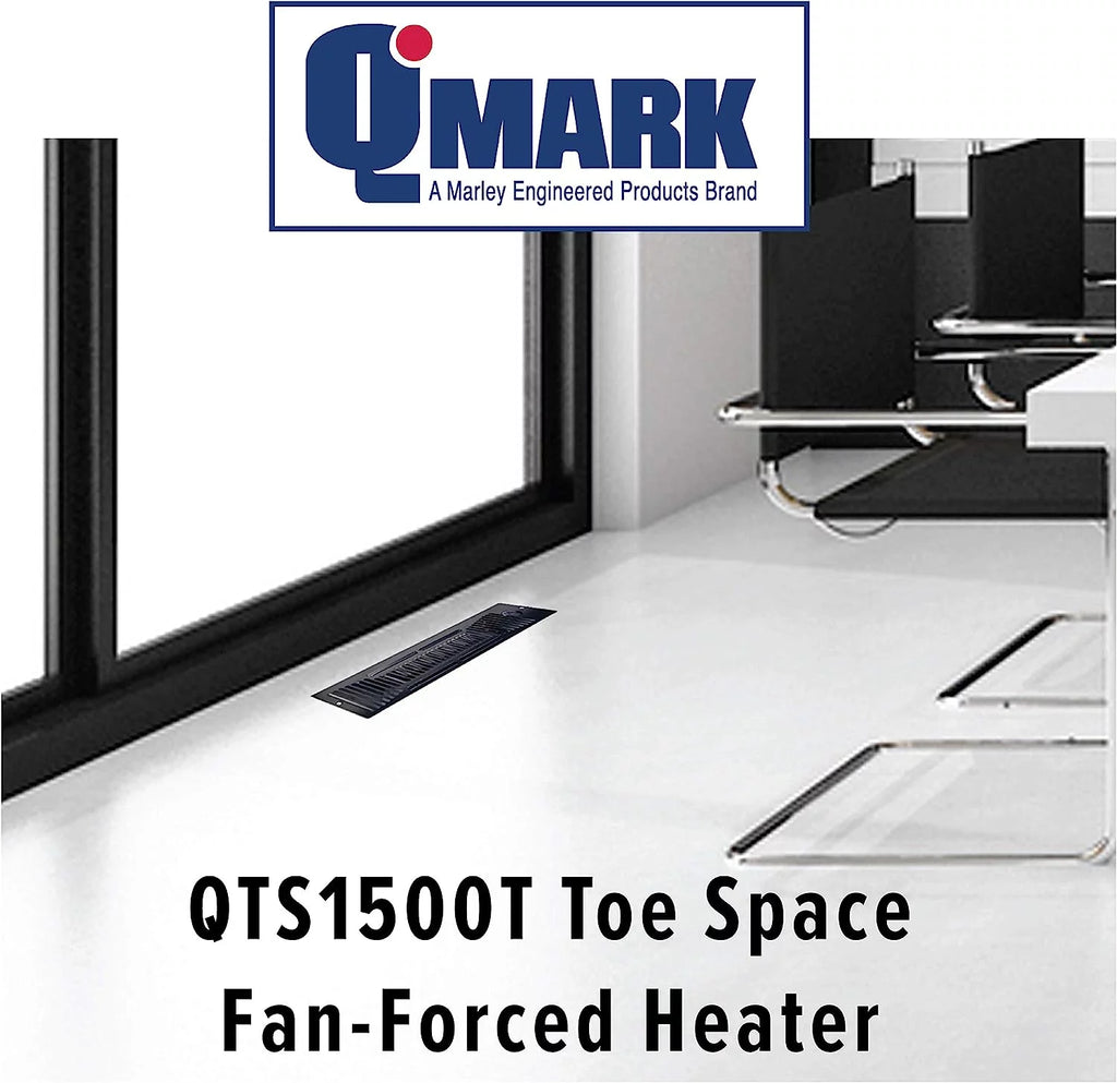 Under Cabinet Fan Forced Kickspace Heater, 120 Volt 1,500 Watt, 15 3/8" Wide J135554