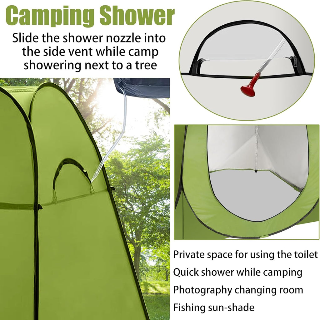Portable Camping Toilet with Pop up Privacy Tent W869