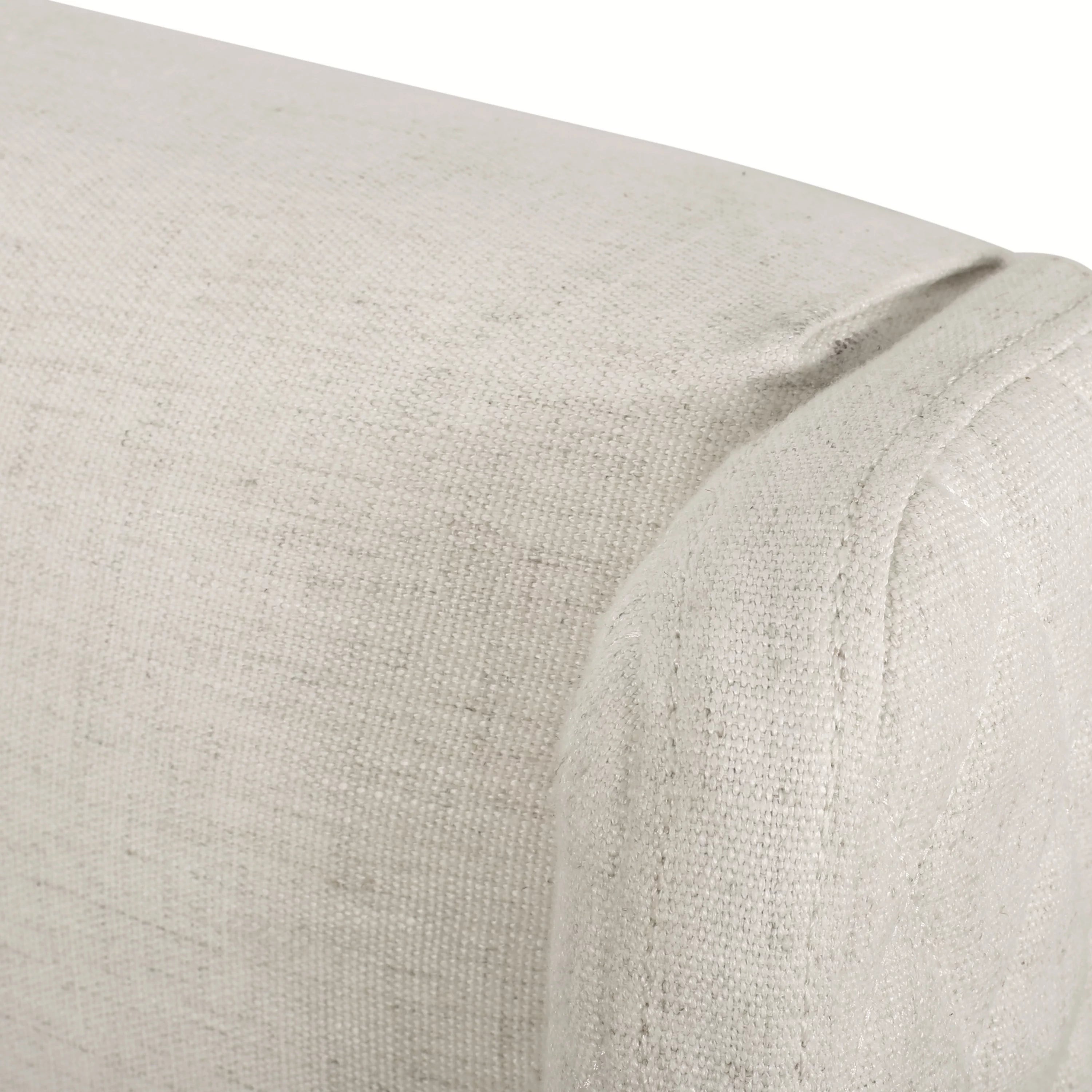 Beige Fabric Wingback Headboard L951108