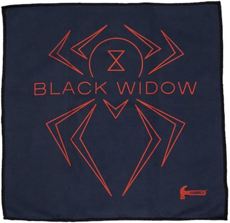 Black Bowling Ball 16lbs & Black Micro Suede Towel T3943