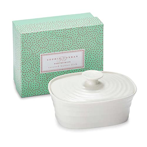 White Porcelain Covered Butter Dish Z3559