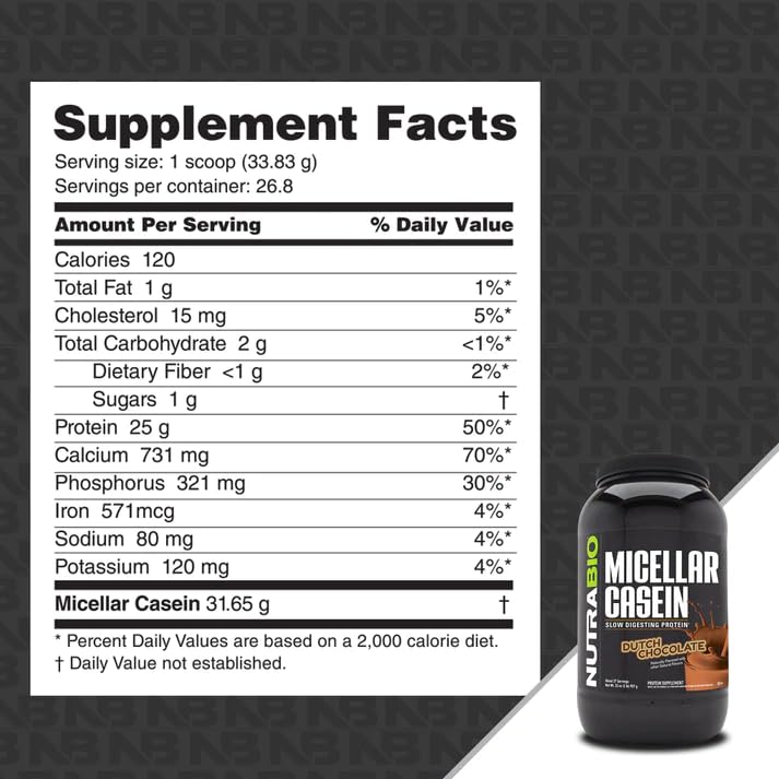 2 lbs Alpine Vanilla Micellar Casein Protein Powder M1162