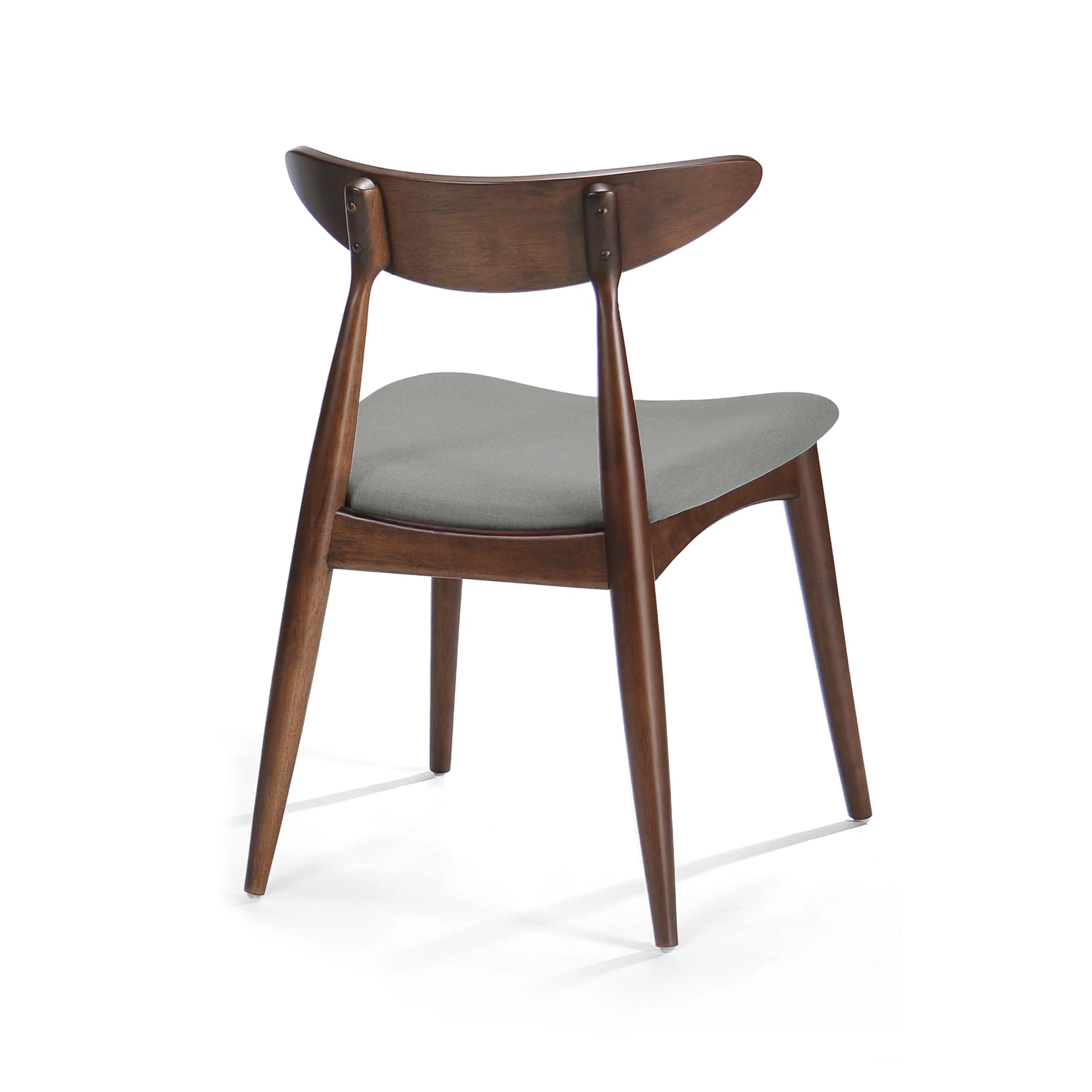 Light Grey Fabric Dining Chairs, Set of 2 F5978