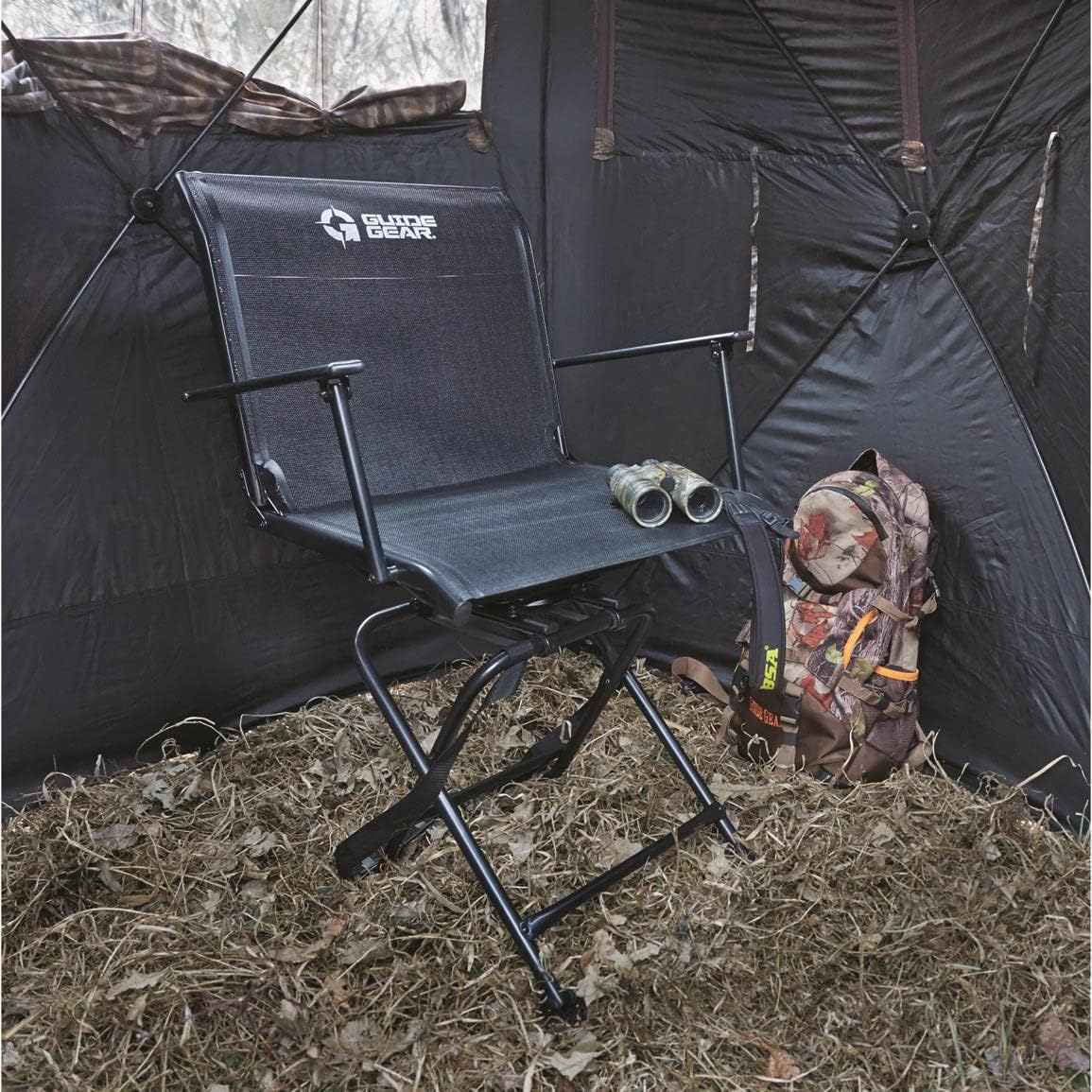 Portable Folding Hunting Blind Chair with Armrests H64168