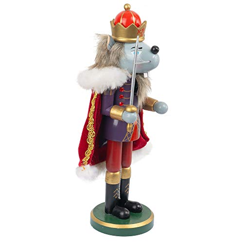 3 Set Christmas Nutcrackers Figures, 7 Inch Handmade Wooden Nutcracker Decorations V8366