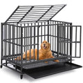 38 inch Folding Dog Crate with Removable Tray P660
