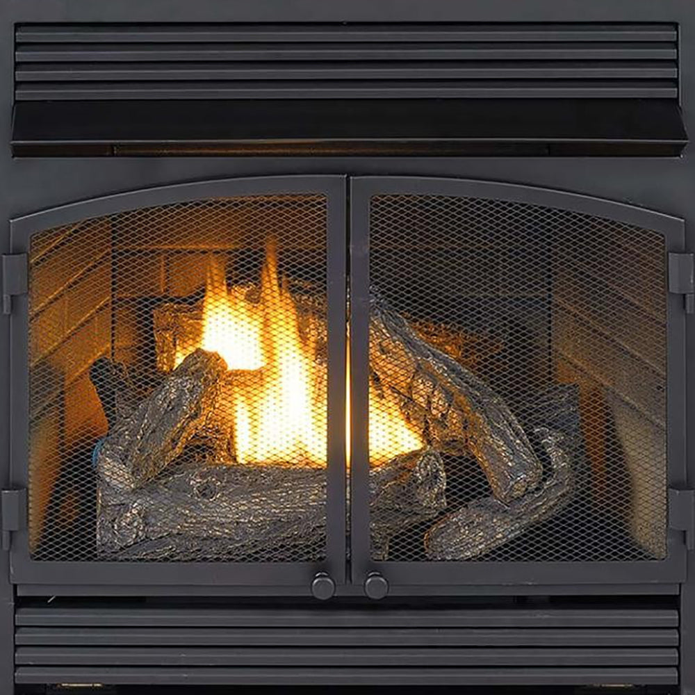 32,000 BTU Vent Free Dual Fuel Mantel Fireplace R986