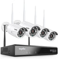 8 Channel 5MP Wireless NVR Security Camera System with 3MP Outdoor WiFi Cameras T749442