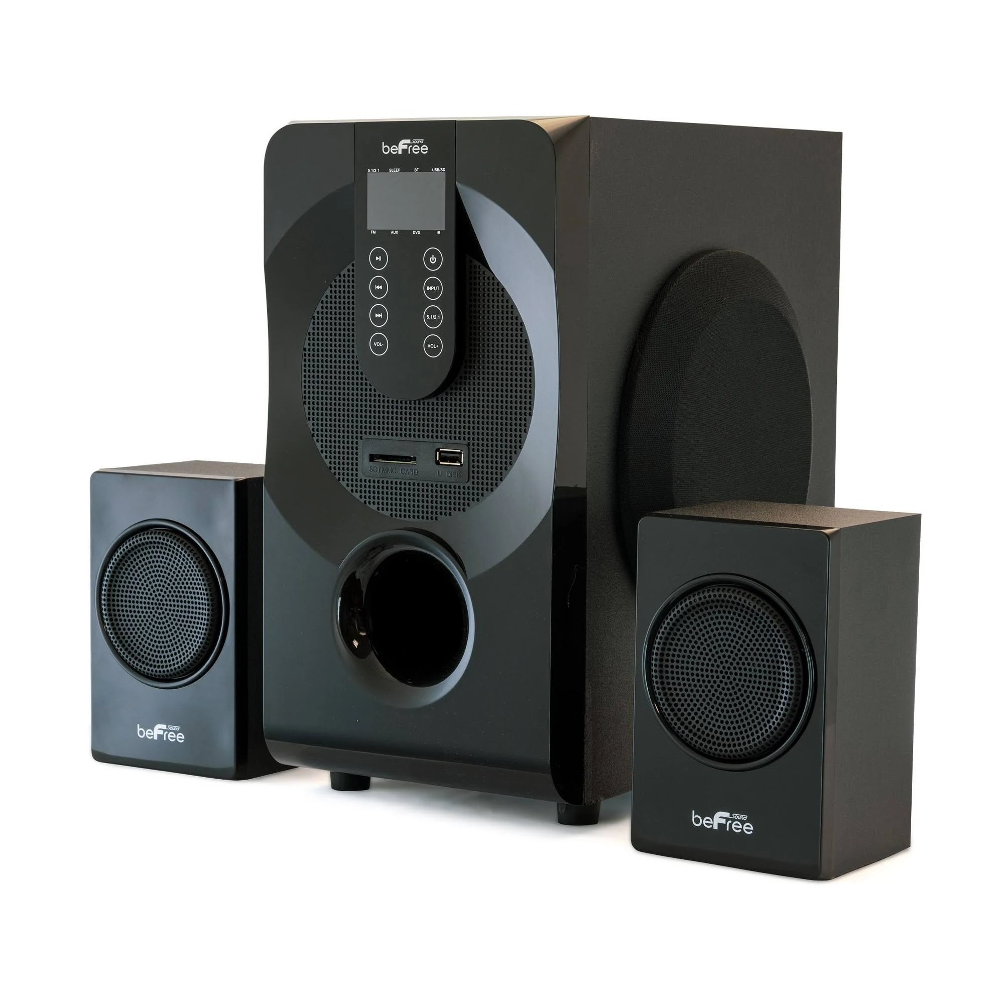 Black 5.1 Channel Bluetooth Surround Sound Speaker System T330