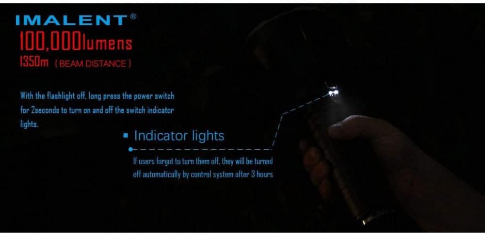100,000 Lumens Rechargeable LED Flashlight E773