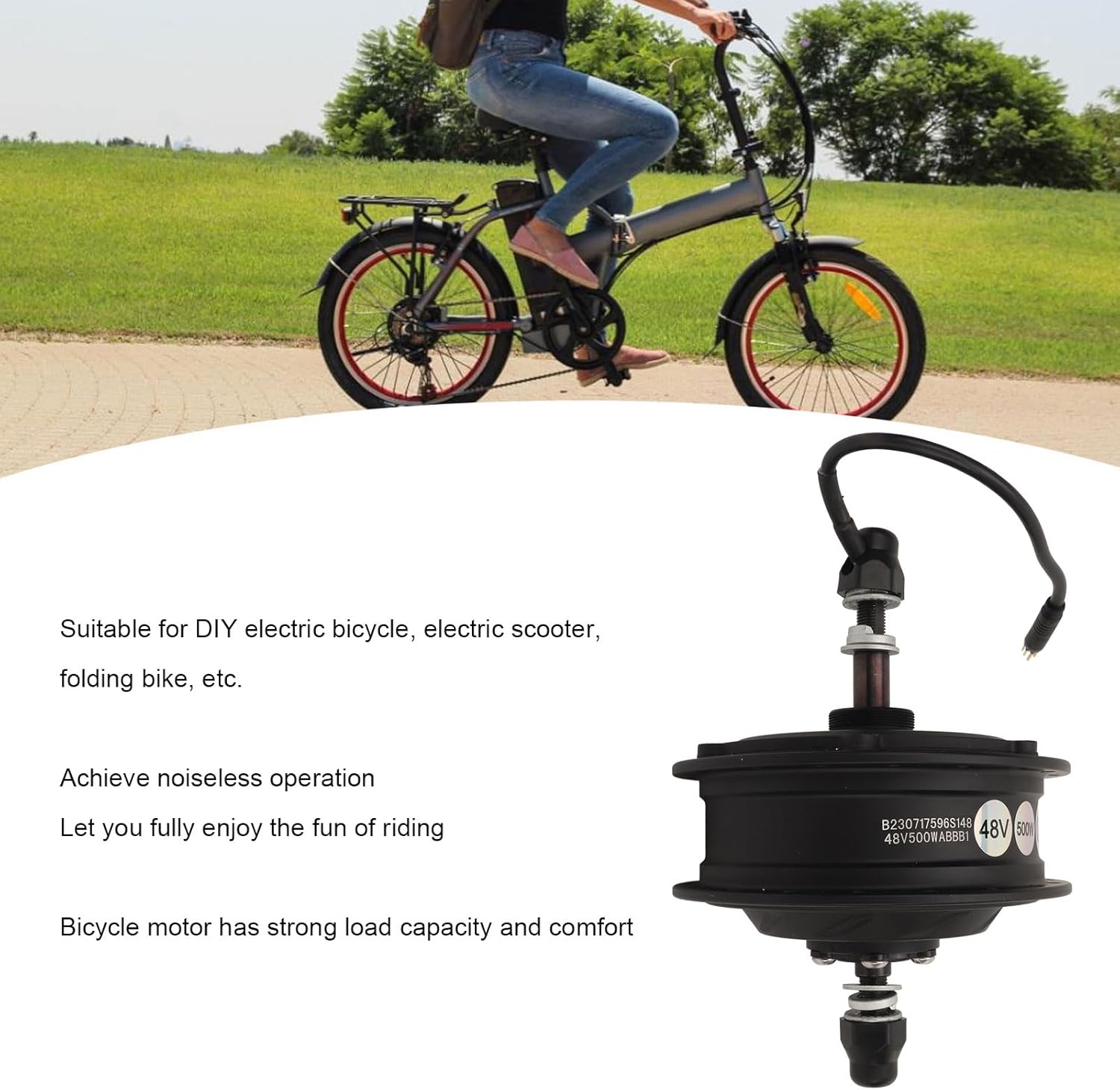 48V 500W Electric Bicycle Rear Drive Hub Motor K837