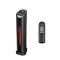 24" 1500W Quartz Infrared Electric Heater with Thermostat, Remote, 3 Modes, 12H Timer, 60 Degree Oscillating L8409