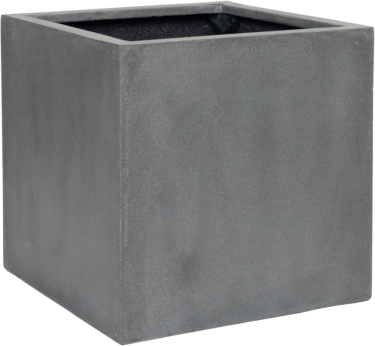 Grey Square Fiberstone Planter, Extra Large, 24 Inch Tall G698703