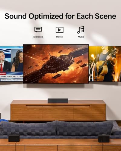 5.1CH Surround Sound Bar with Subwoofer, Dolby Atmos, 300W H185