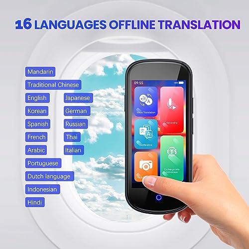 AI Voice Translator 4" HD 137 Language Instant Two-Way Photo Translation Device A7894