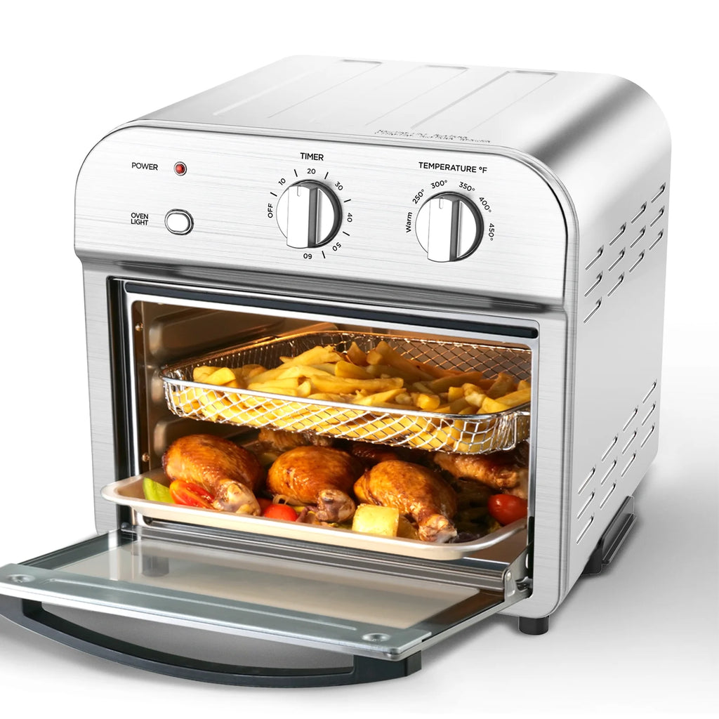 11Qt 1500W Stainless Steel Air Fryer Oven C77391
