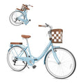 26-Inch 7-Speed Women's Bike with Front Basket Y930