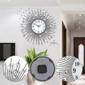 Large Wall Clocks 24 in Modern 3D Crystal Diamond Decorative Q307143