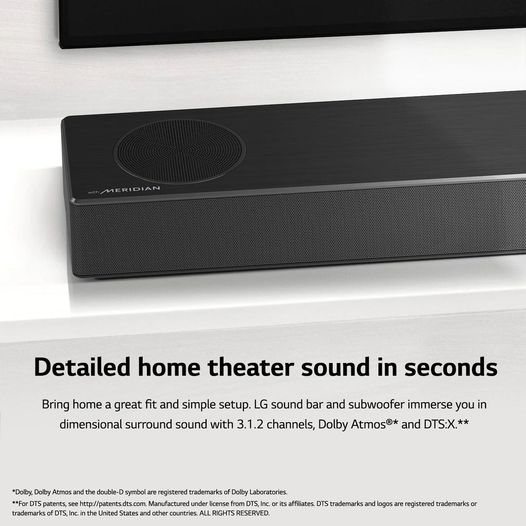 3.1.2 Channel High Res Audio Soundbar with Dolby Atmos R8505