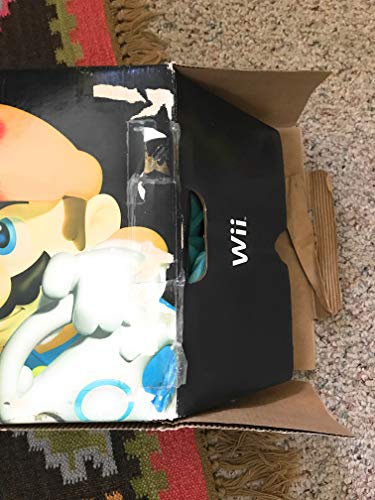 White Wii Console with Mario Kart Wii Bundle F115