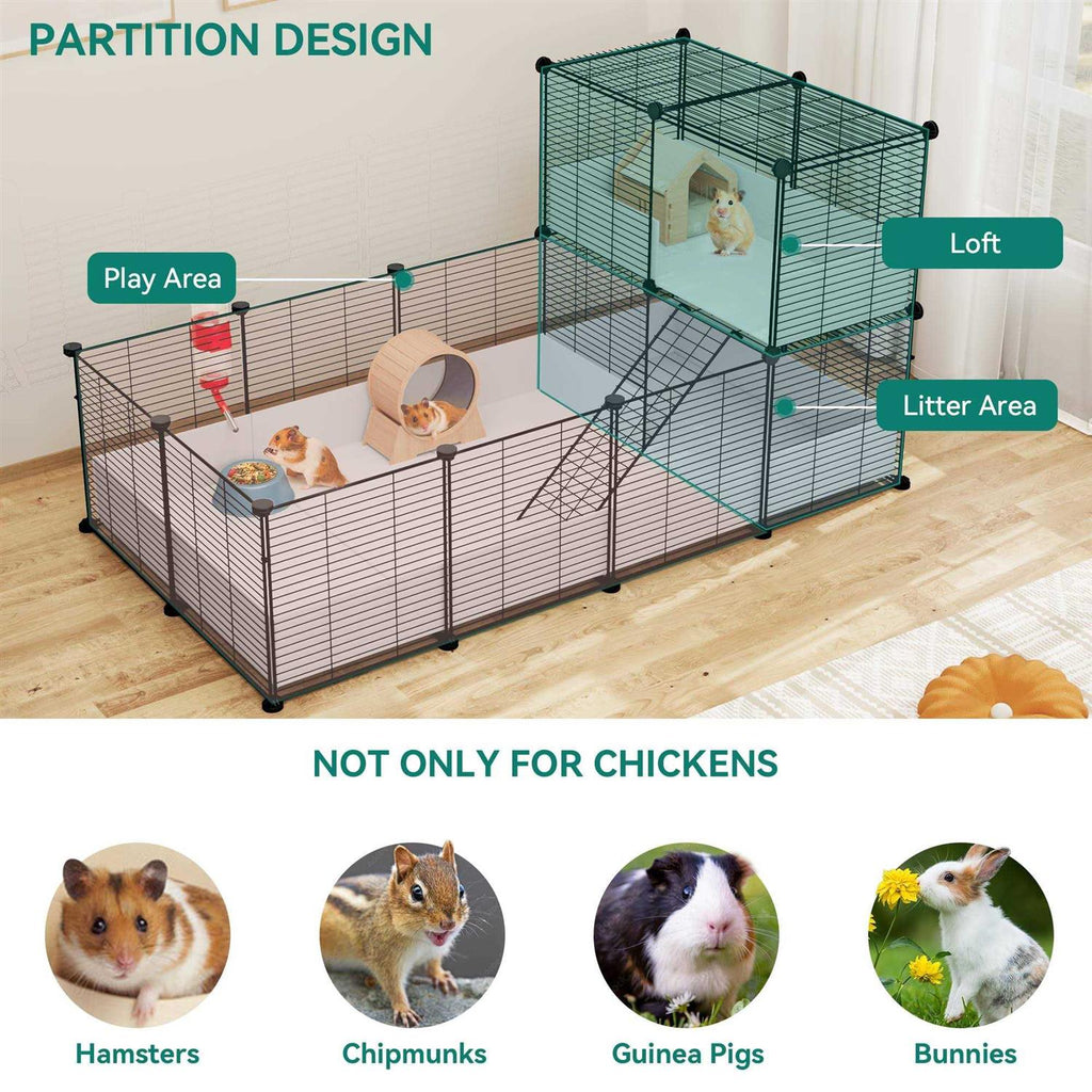 Guinea Pig Cage with Waterproof Plastic Liner H5722