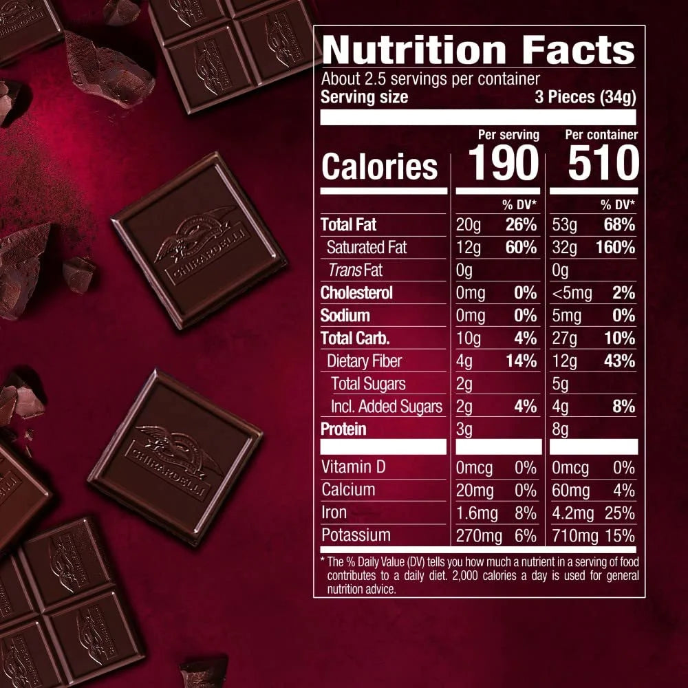 92% Cacao Dark Chocolate Bar, 3.17 Oz (Pack Of 12) Y1051