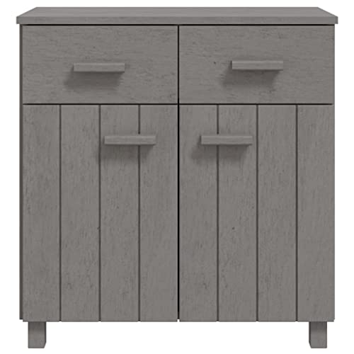 Light Gray Solid Wood Pine Sideboard J87573