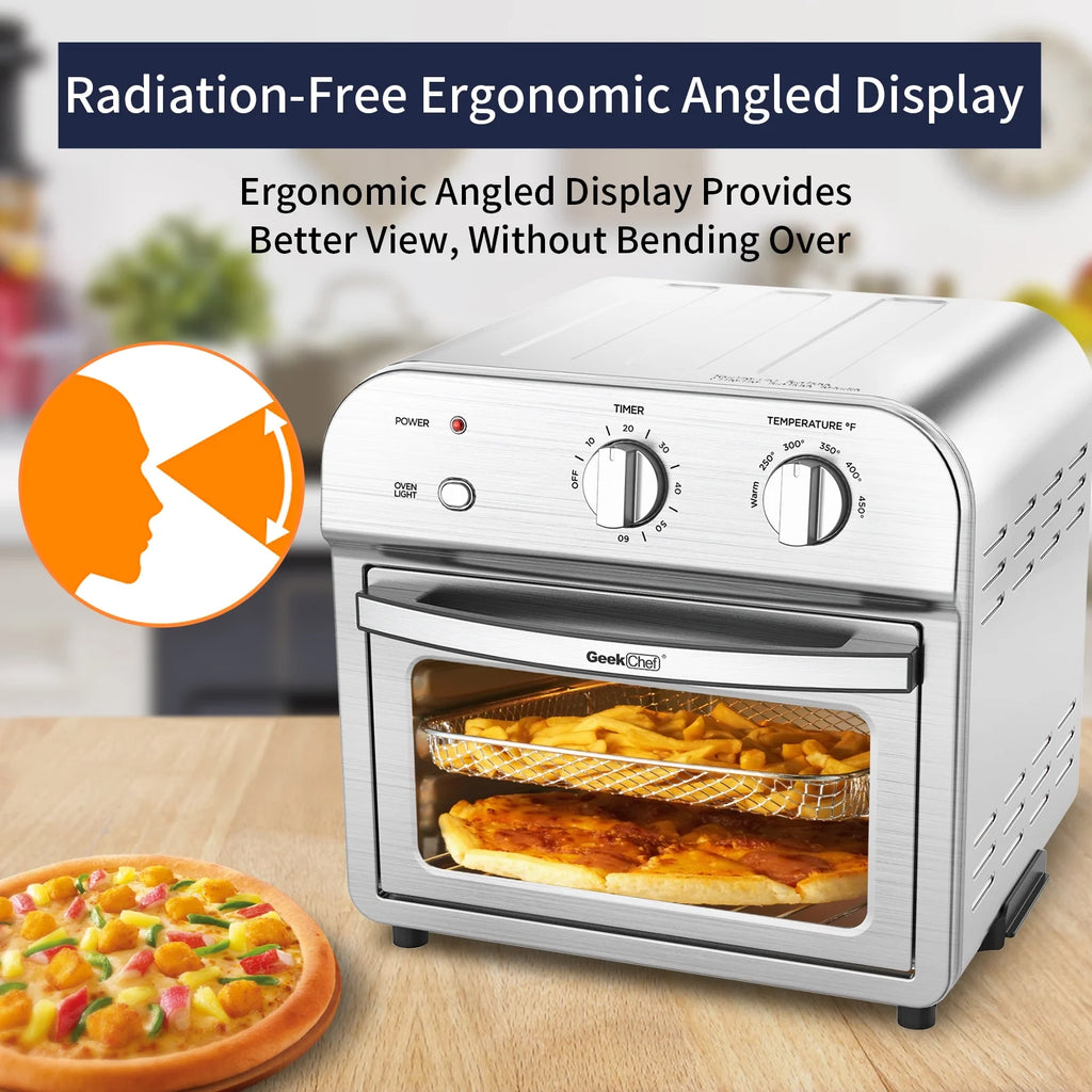 11Qt 1500W Stainless Steel Air Fryer Oven C77391