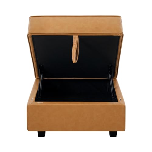 Caramel Square Ottoman Storage Footrest K297