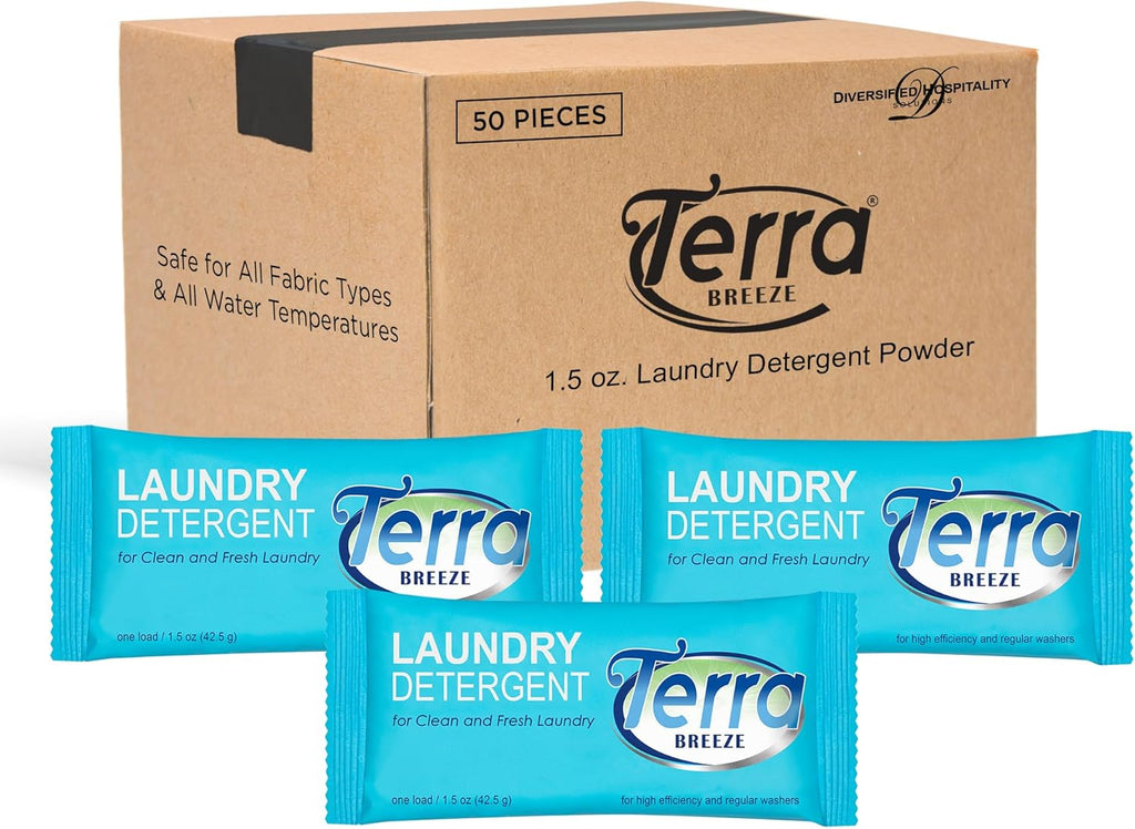 1.5 oz Individually Wrapped Laundry Detergent Powder Packet (Case of 50) D65160