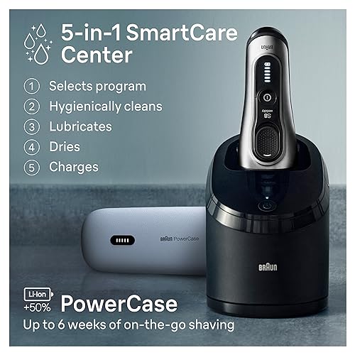 Electric Razor with Shaving Elements & Precision Trimmer, Wet & Dry P38964