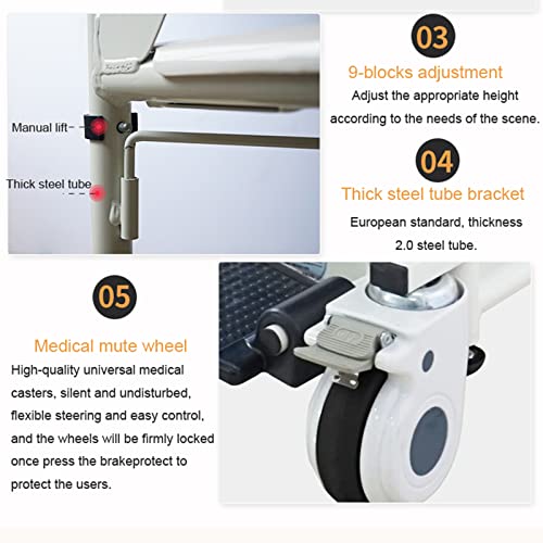 Basic Brown Patient Lift with 180° Split Seat and Commode Bucket E588999