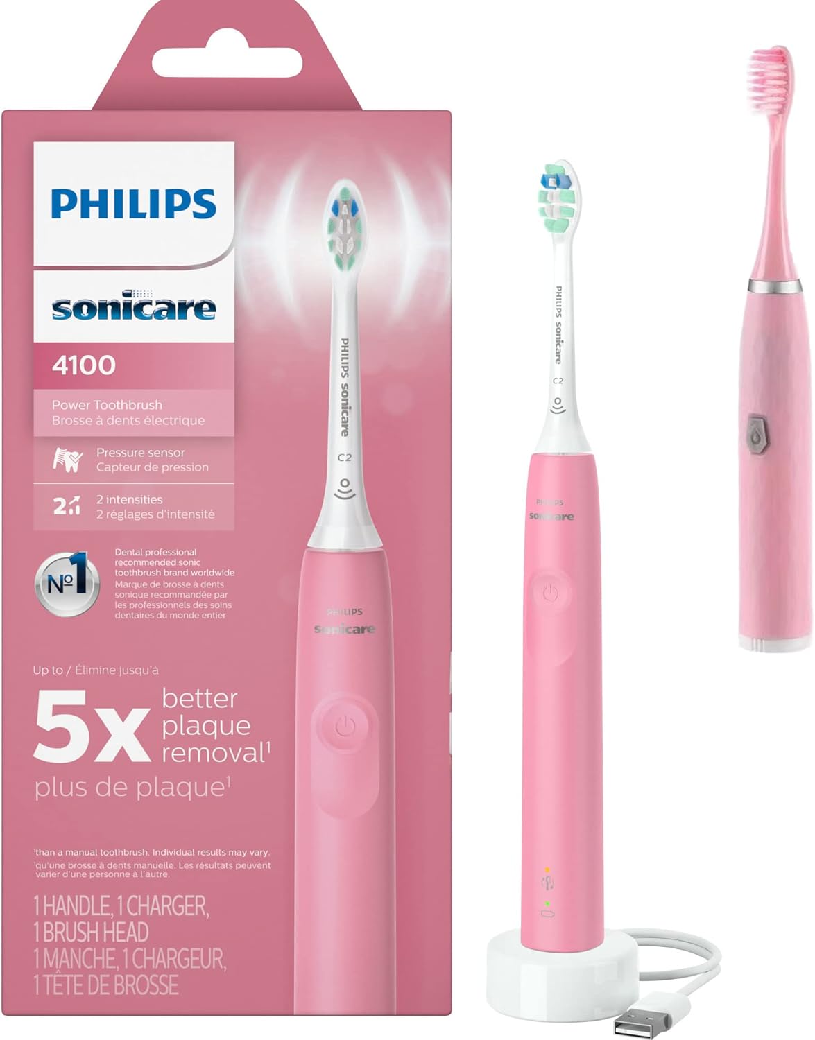 Deep Pink Rechargeable Electric Toothbrush P91261