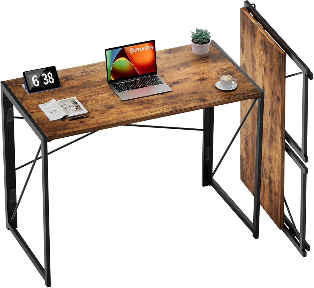 31.5 inch Folding Desk with Led Lights X74230