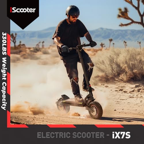 Electric Scooter with 28/38 MPH Top Speed, 40/50 Miles Range, 10/11" Offroad Pneumatic Tires, Foldable P69583