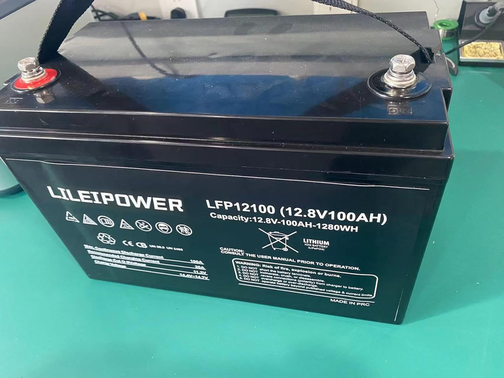 12.8V 100Ah LiFePO4 Battery with 100A BMS V6571