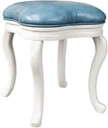 Upholstered Solid Wood Vanity Stool E5364