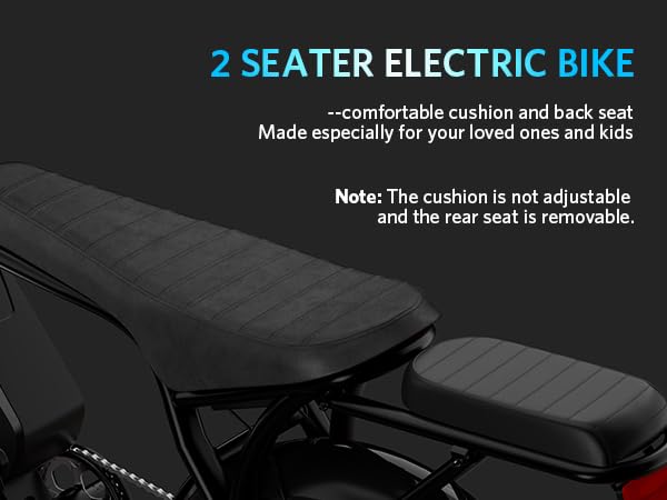 Electric Bike with 20" Fat Tire, 7-Speed Gear, Removable Battery D564991