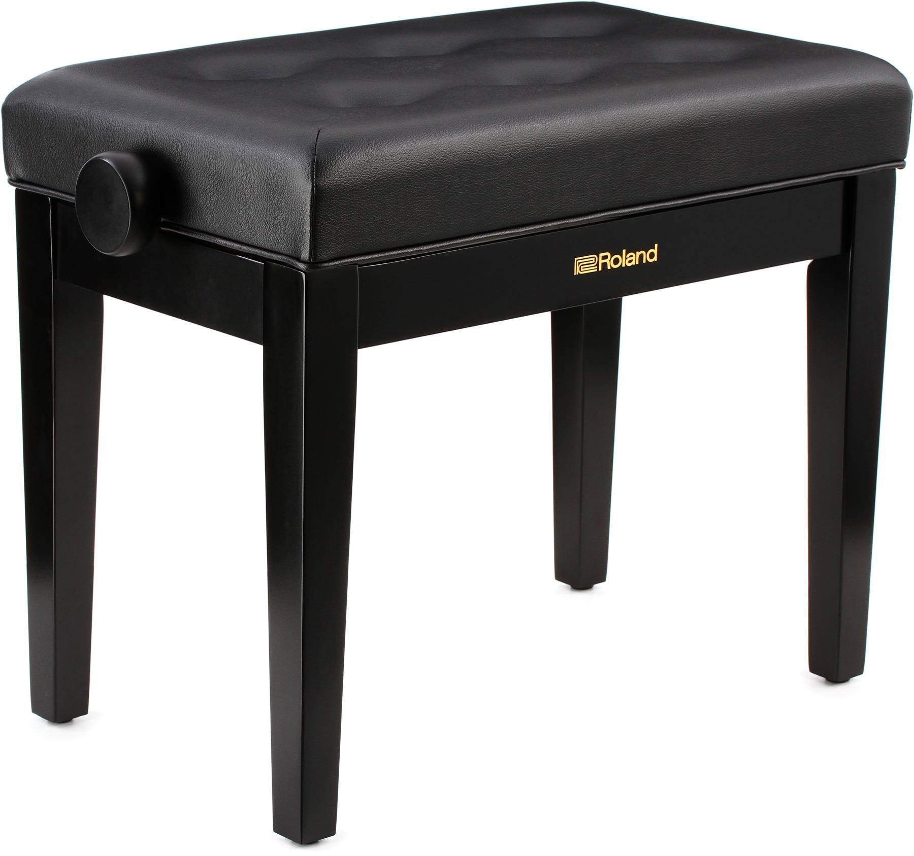 Satin Black Piano Bench A6288