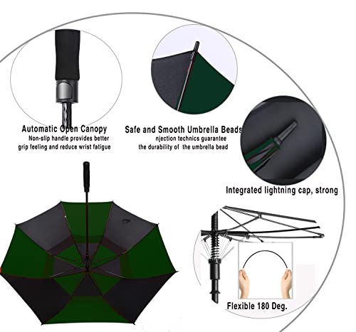 Large 62 Inch Double Canopy Windproof Waterproof Golf Umbrella B14334