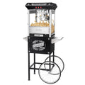 Black Antique Style 8oz Popcorn Popper Machine with Cart E599918