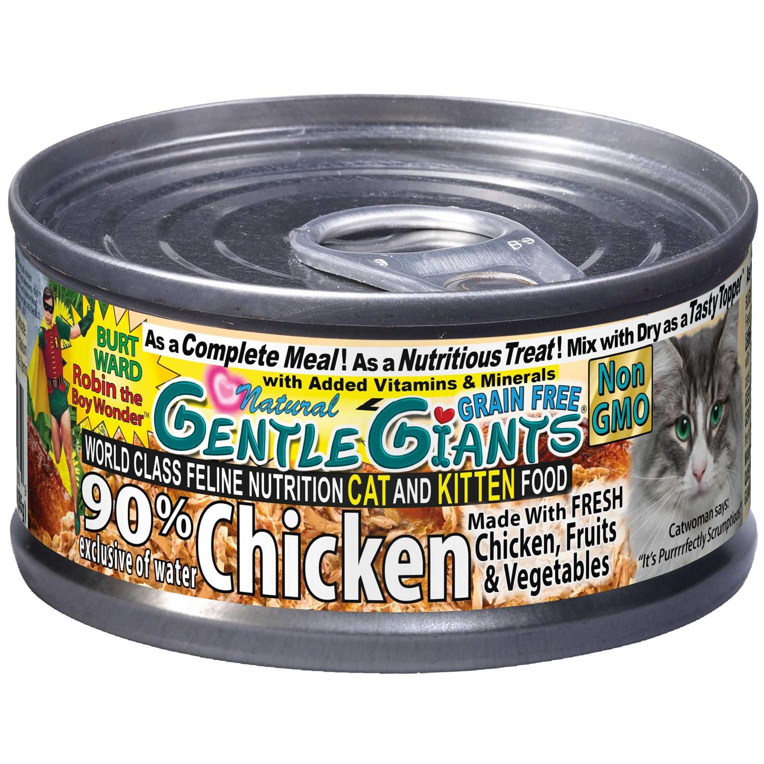 Natural Non-GMO Chicken Cat & Kitten Can Food U478