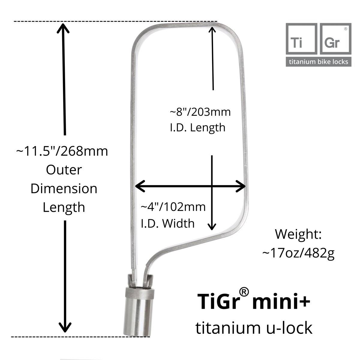 Titanium Bike U-Lock K7918
